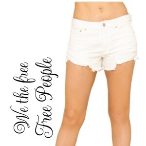 We The Free Womens Spring White Loving Good Vibrations Bootie Shorts Sz 25